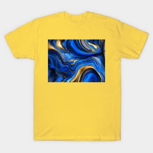 Blue marble background T-Shirt